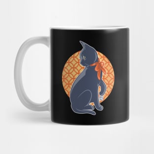 Red Ribbon and Kitty Mug